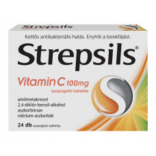 Strepsils Vitamin C 100 mg szopogató tabletta 12db