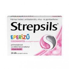 Strepsils eperízű cukormentes szopogató tabletta 24db